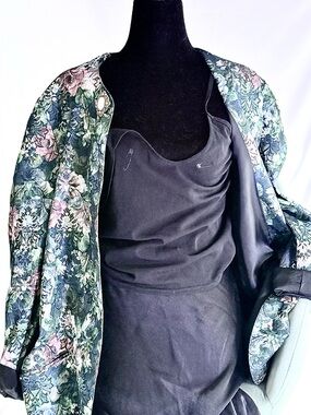 • vintage floral tapestry brocade blazer •